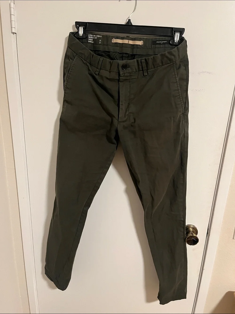 Banana Republic Men's Olive Green Chinos